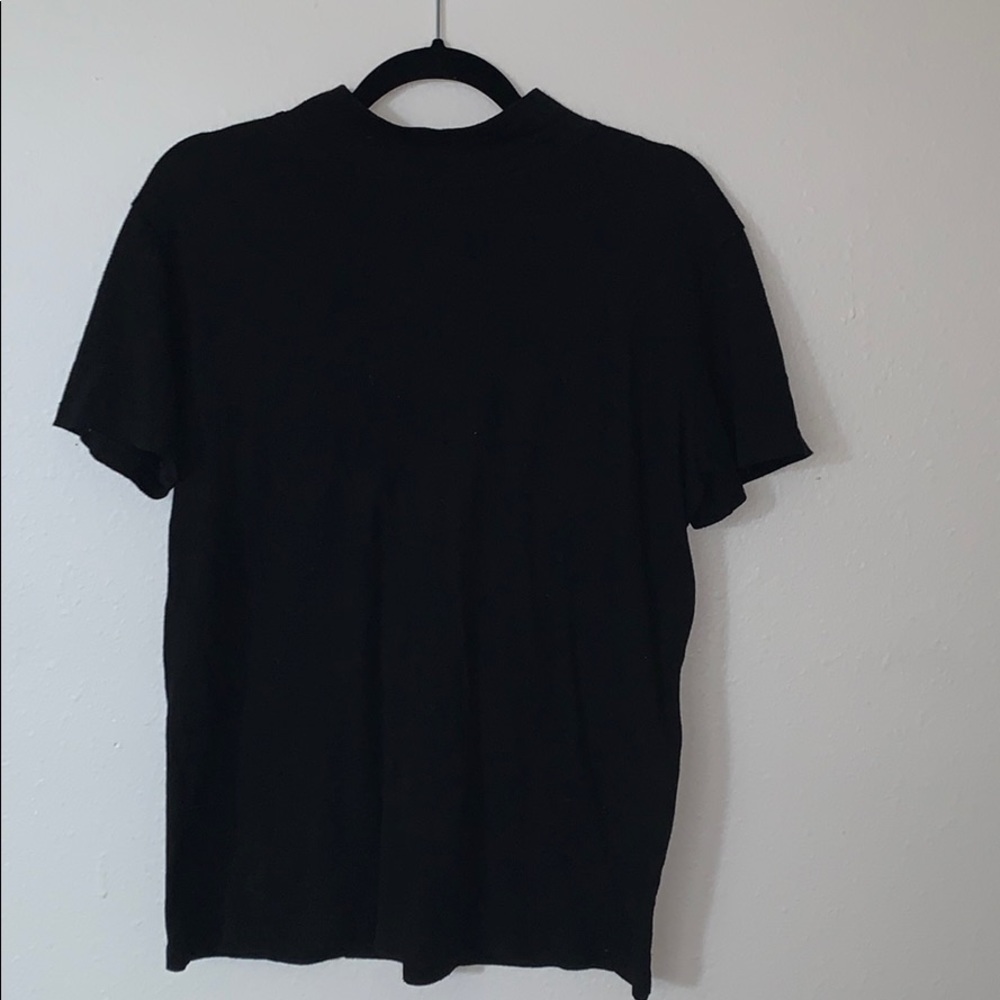 Soft jersey turtle neck t-shirt